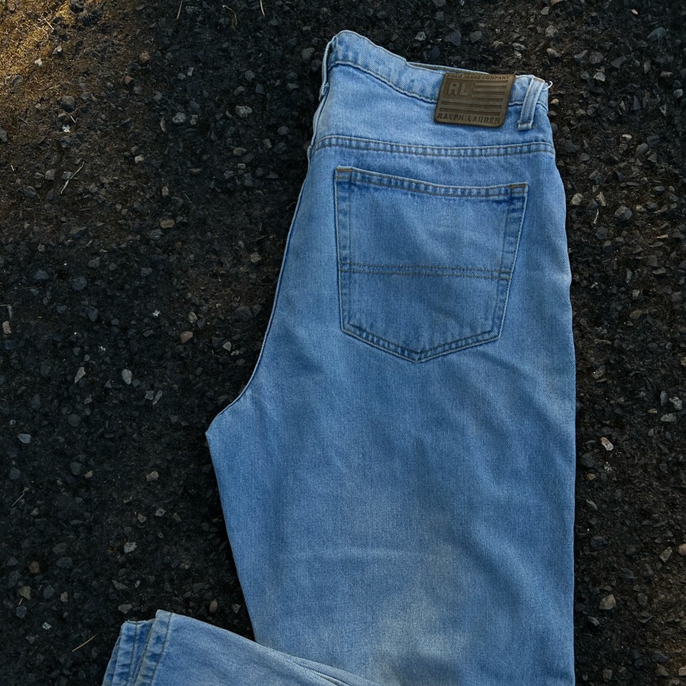 Vintage polo ripped jeans